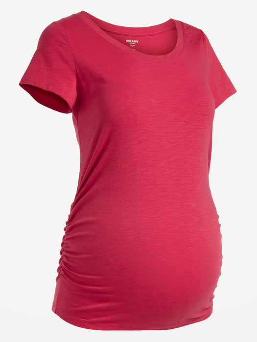 Maternity EveryWear Slub-Knit Scoop-Neck T-Shirt