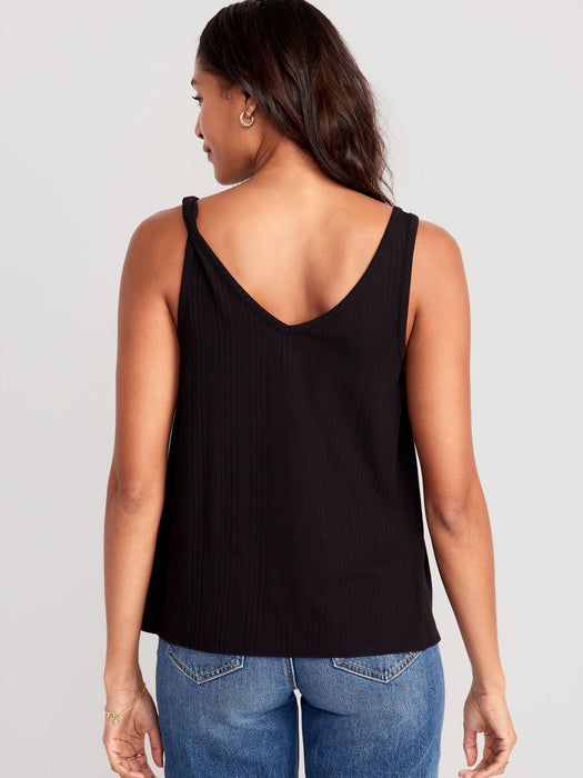 Sleeveless Luxe Swing T-Shirt for Women