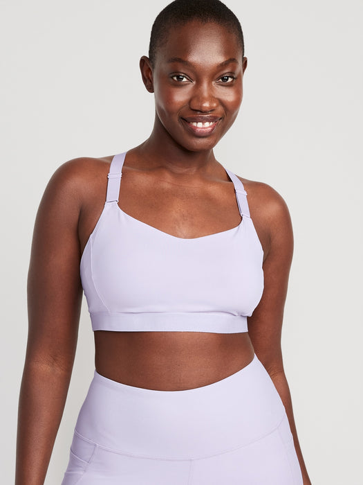 Medium Support PowerSoft Adjustable-Strap Sports Bra XS-XXL