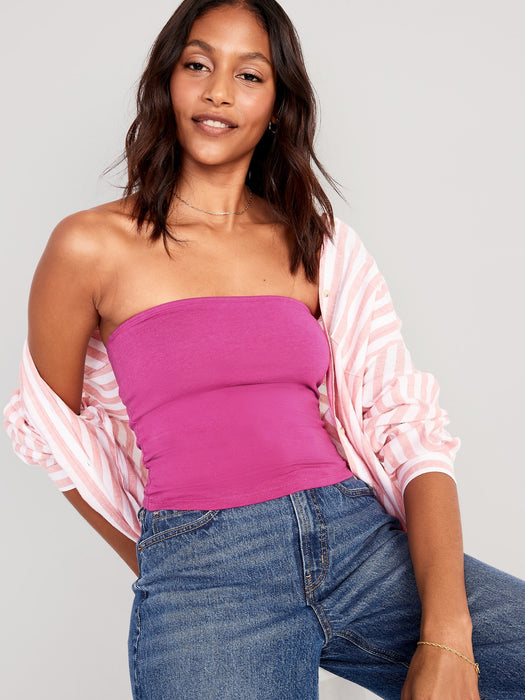 Cropped Tube Top for Women