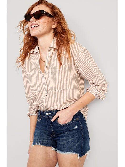High-Waisted O.G. Straight Cut-Off Jean Shorts for Women -- 3-inch inseam