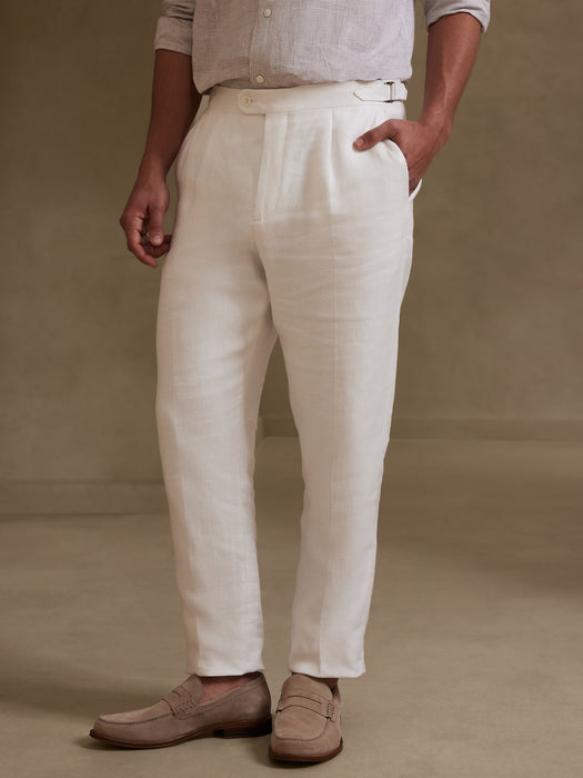 Villa Linen Twill Suit Pant