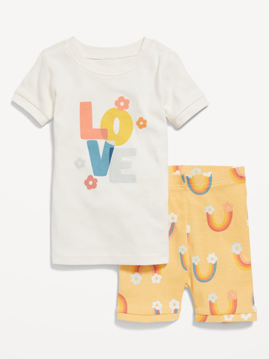 Unisex Snug-Fit Printed Pajama Set for Toddler & Baby
