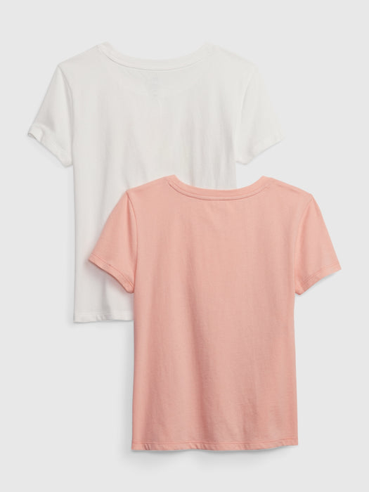 Kids 100% Organic Cotton Graphic T-Shirt (2-Pack)