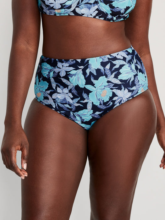 High-Waisted Classic Bikini Swim Bottoms for Women