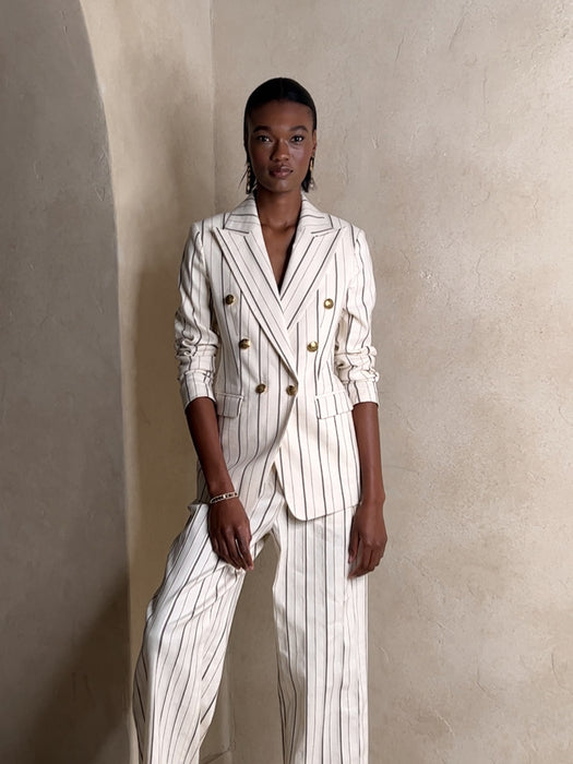 Alva Wide-Leg Cotton-Linen Pant