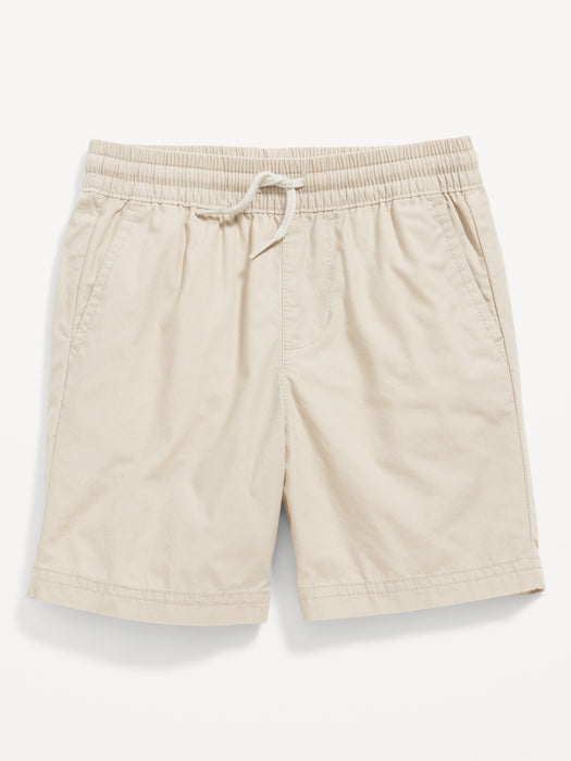 Functional-Drawstring Poplin Shorts for Toddler Boys