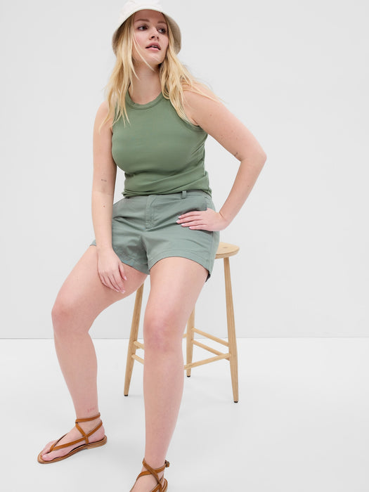 4" Downtown Khaki Shorts