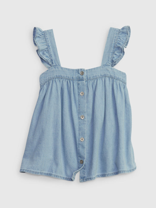 Toddler Denim Tank Top with Washwell