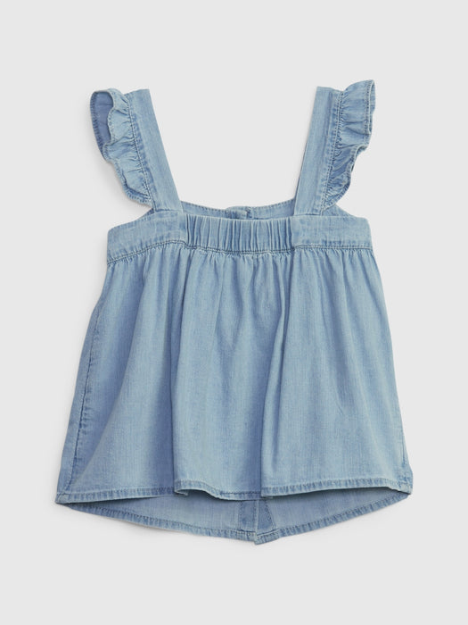 Toddler Denim Tank Top with Washwell