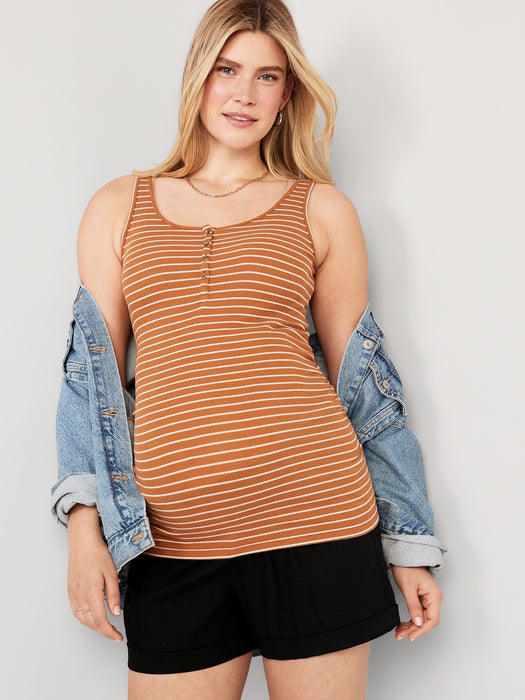 Maternity Full Panel Linen-Blend Shorts  -- 3.5-inch inseam