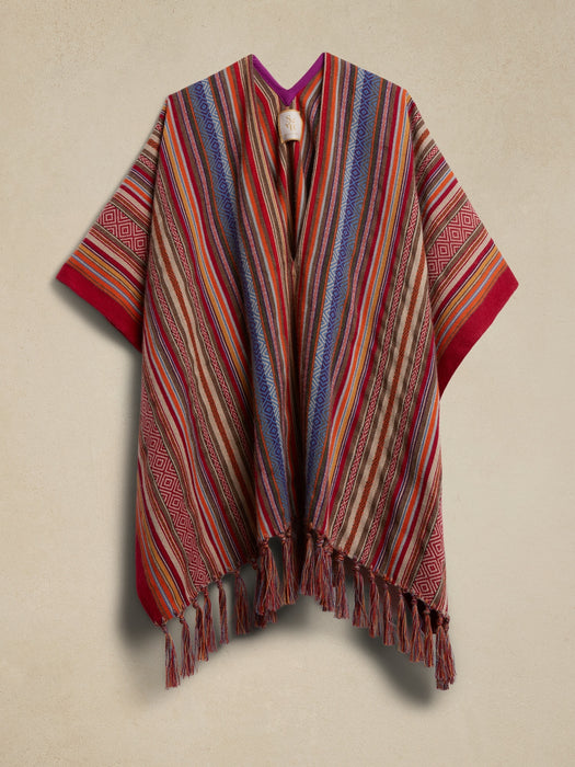 Stick & Ball | Multi Stripe Poncho