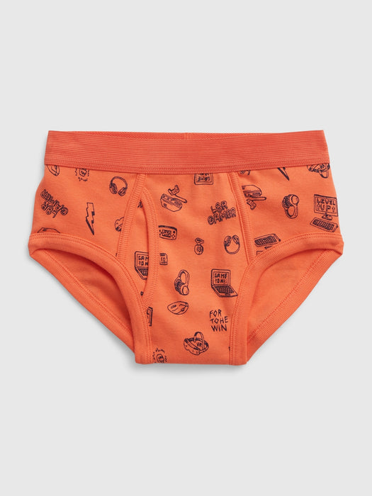 Kids 100% Organic Cotton Gamer Briefs (4-Pack)