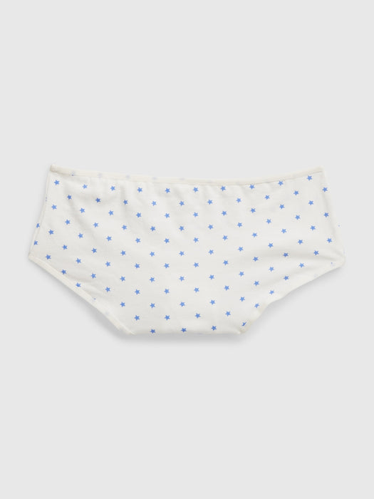 Kids Organic Cotton Stars and Stripes Bikini Briefs (5-Pack)