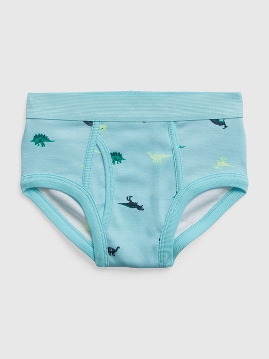 Kids 100% Organic Cotton Dino Briefs (4-Pack)