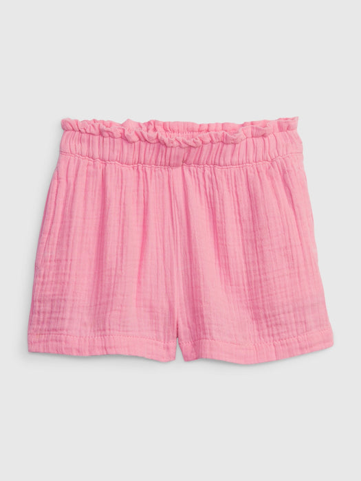 Toddler Crinkle Gauze Pull-On Shorts
