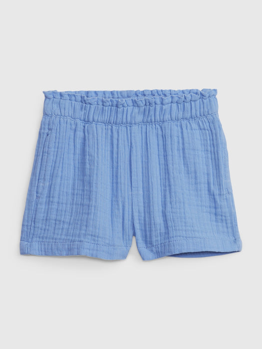 Toddler Crinkle Gauze Pull-On Shorts