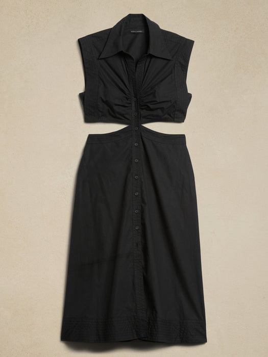 Yasmin Cut-Out Shirt Dress