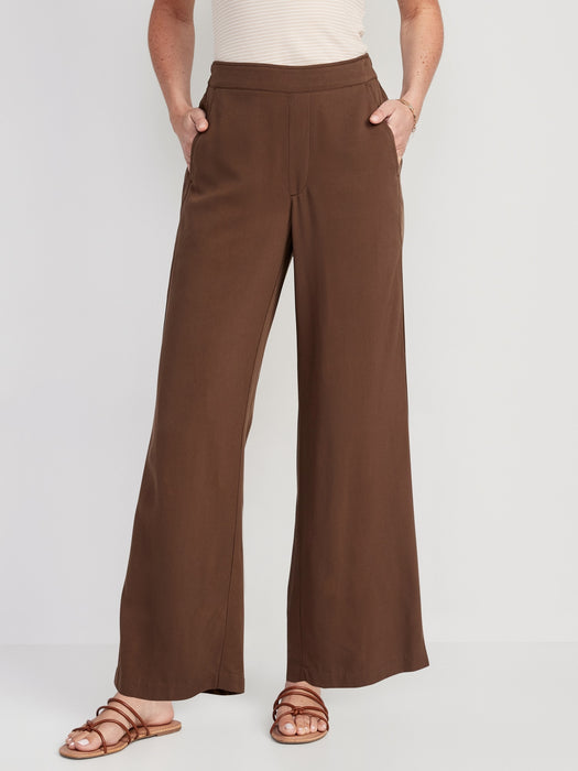 High-Waisted Playa Soft-Spun Wide-Leg Pants for Women