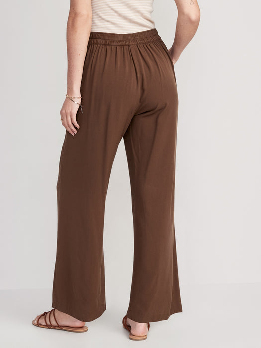 High-Waisted Playa Soft-Spun Wide-Leg Pants for Women