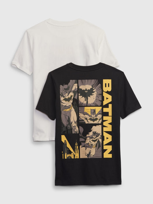 Kids 100% Organic Cotton Superhero Graphic T-Shirt (2-Pack)