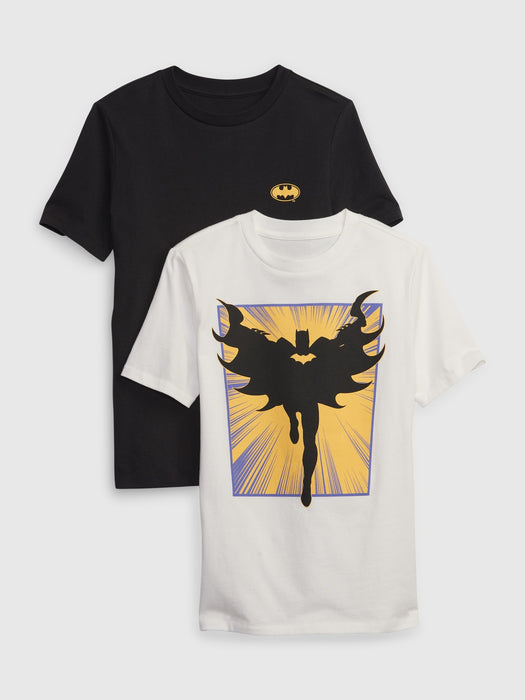 Kids 100% Organic Cotton Superhero Graphic T-Shirt (2-Pack)