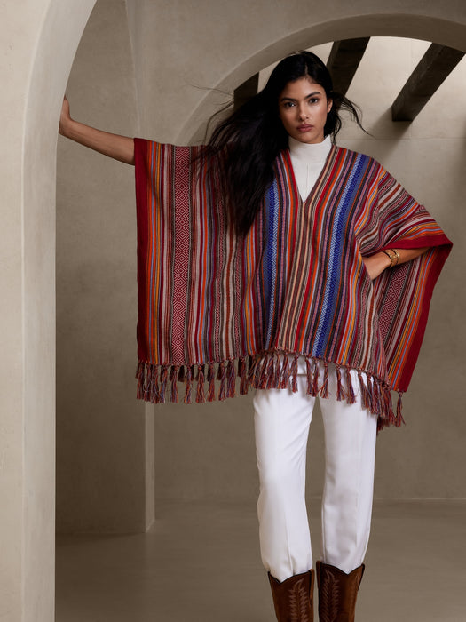 Stick & Ball | Multi Stripe Poncho