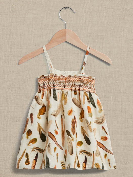 Linen Smocked Dress for Baby + Toddler