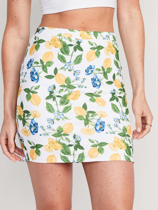 High-Waisted Tube Swim Skirt for Women