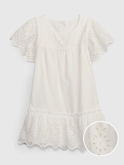 Toddler Tiered Eyelet Dress