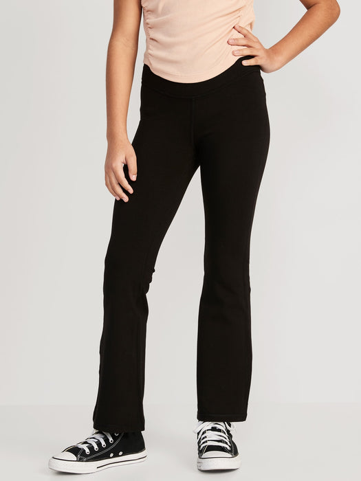 High-Waisted PowerChill Crossover Flared Leggings for Girls