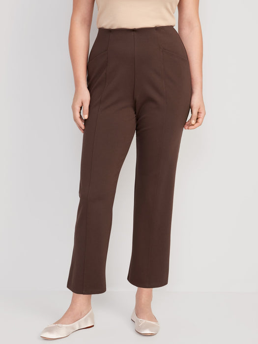Extra High-Waisted Stevie Straight Taper Ankle Pants for Women