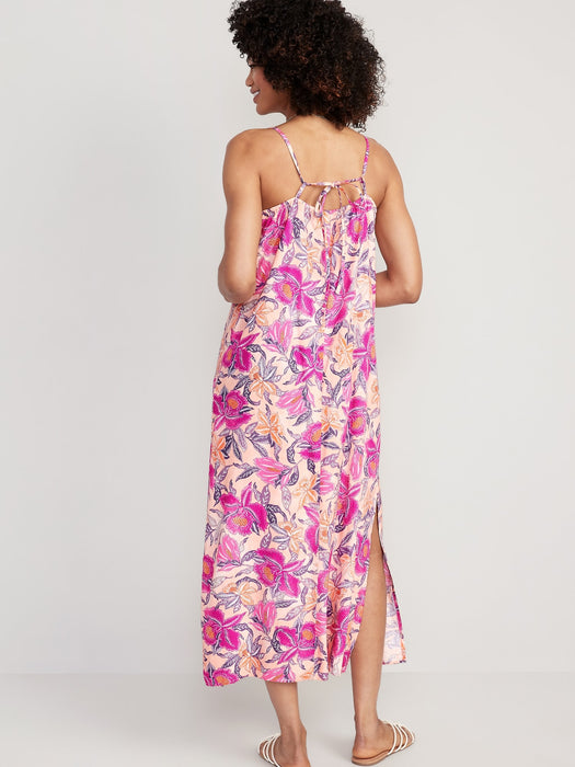 Tie-Back Maxi Slip Dress for Women