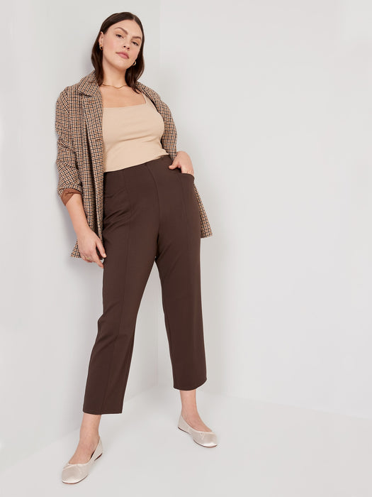 Extra High-Waisted Stevie Straight Taper Ankle Pants for Women