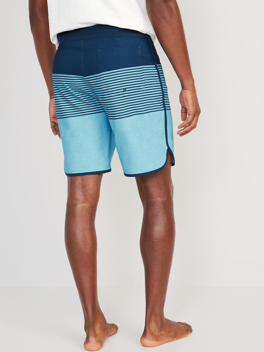 Printed Built-In Flex Board Shorts for Men -- 8-inch inseam
