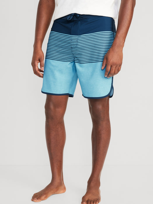 Printed Built-In Flex Board Shorts for Men -- 8-inch inseam