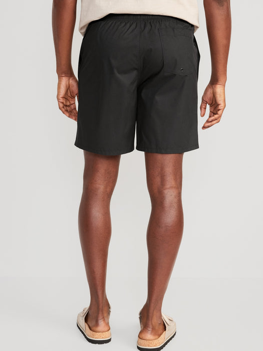 Solid Swim Trunks -- 7-inch inseam