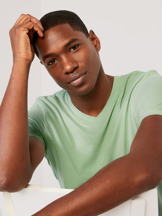 Soft-Washed V-Neck T-Shirt for Men
