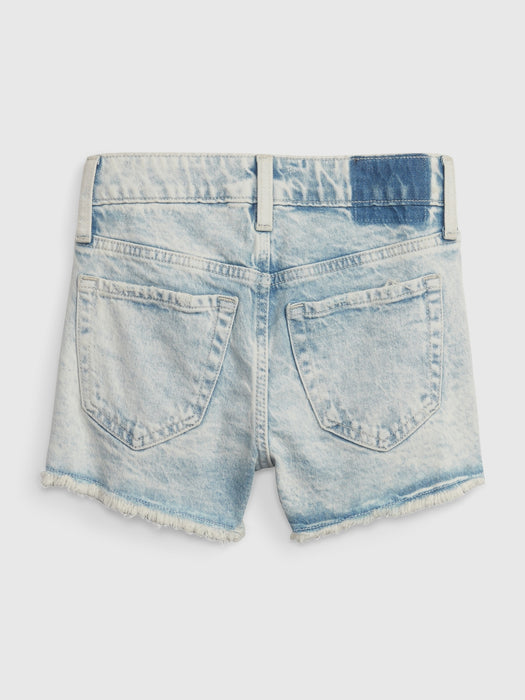 Kids High Rise Shortie Shorts with Washwell