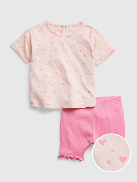 Baby 100% Organic Cotton Mix and Match 2-Piece Outfit Set