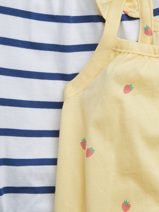 Baby 100% Organic Cotton Shorty One-Piece (2-Pack)