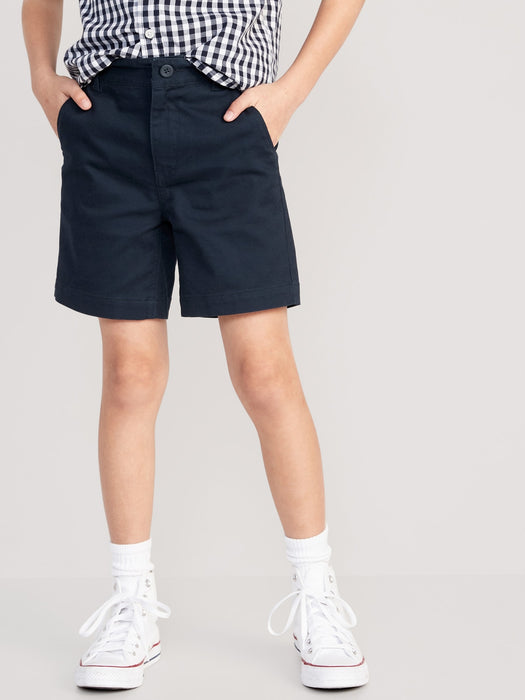 Straight Twill Shorts for Boys (Above Knee)