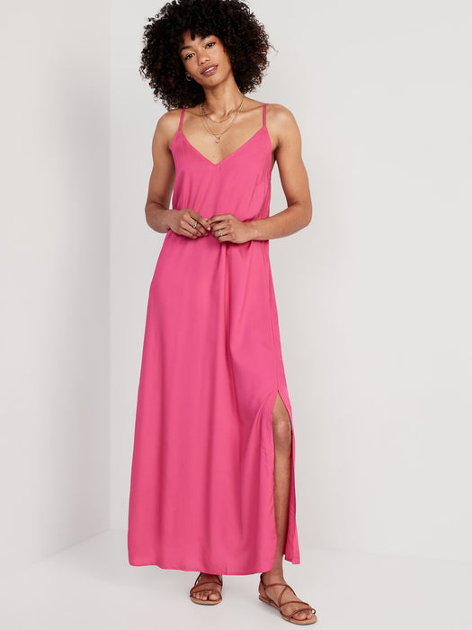 Tie-Back Maxi Slip Dress for Women