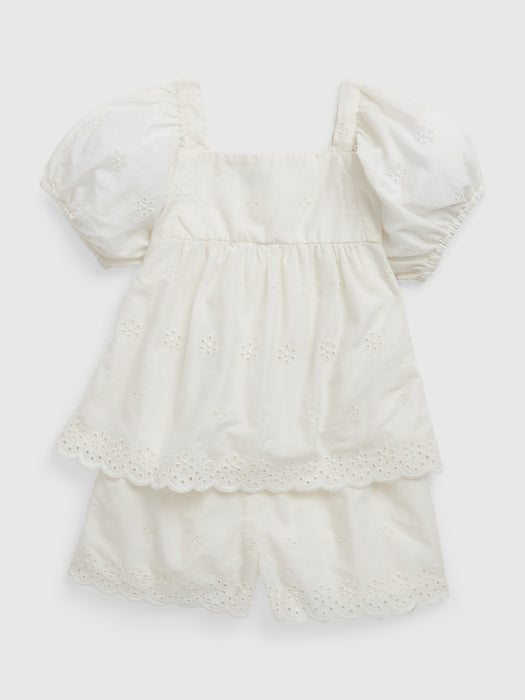 Toddler Eyelet Outfit Set