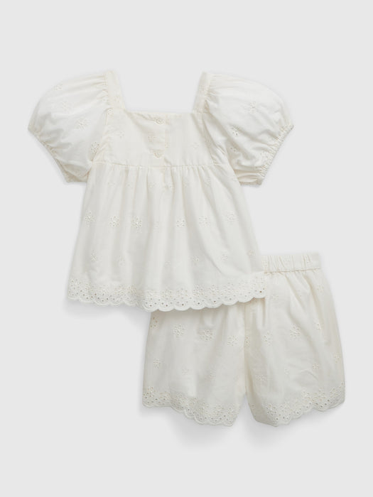Toddler Eyelet Outfit Set