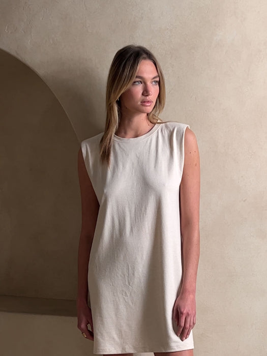 Franca Sharp-Shoulder Dress