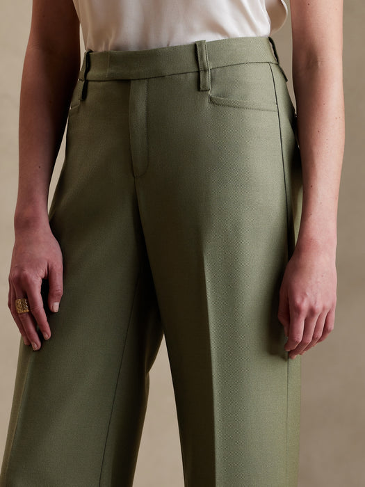 Lido Wide-Leg Italian Wool Pant