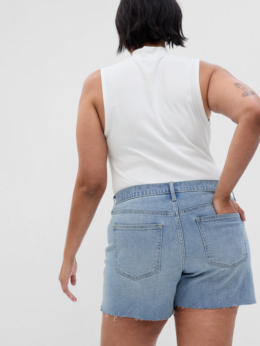 5" Mid Rise Denim Girlfriend Shorts