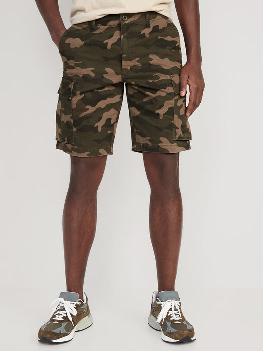 Relaxed Lived-In Cargo Shorts for Men -- 10-inch inseam