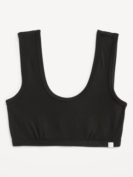 Rib-Knit Bralette Top